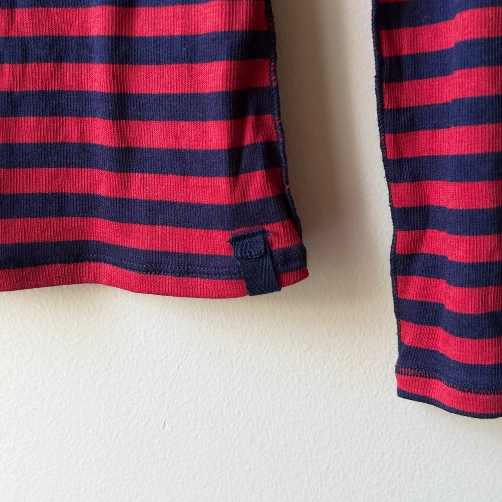 We The Free Free People Americana Combo Striped Turtleneck Red Blue Small NWT - Picture 5 of 11